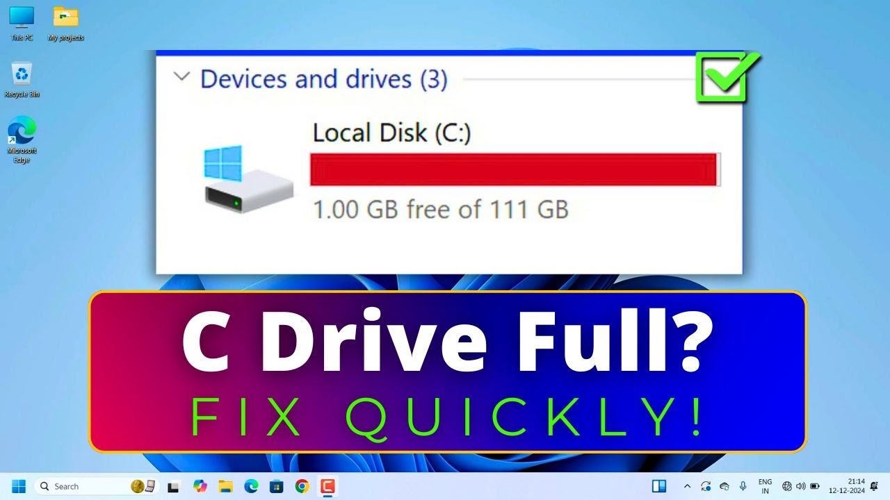 Fix C Drive Full in Windows 10/11 🛠️