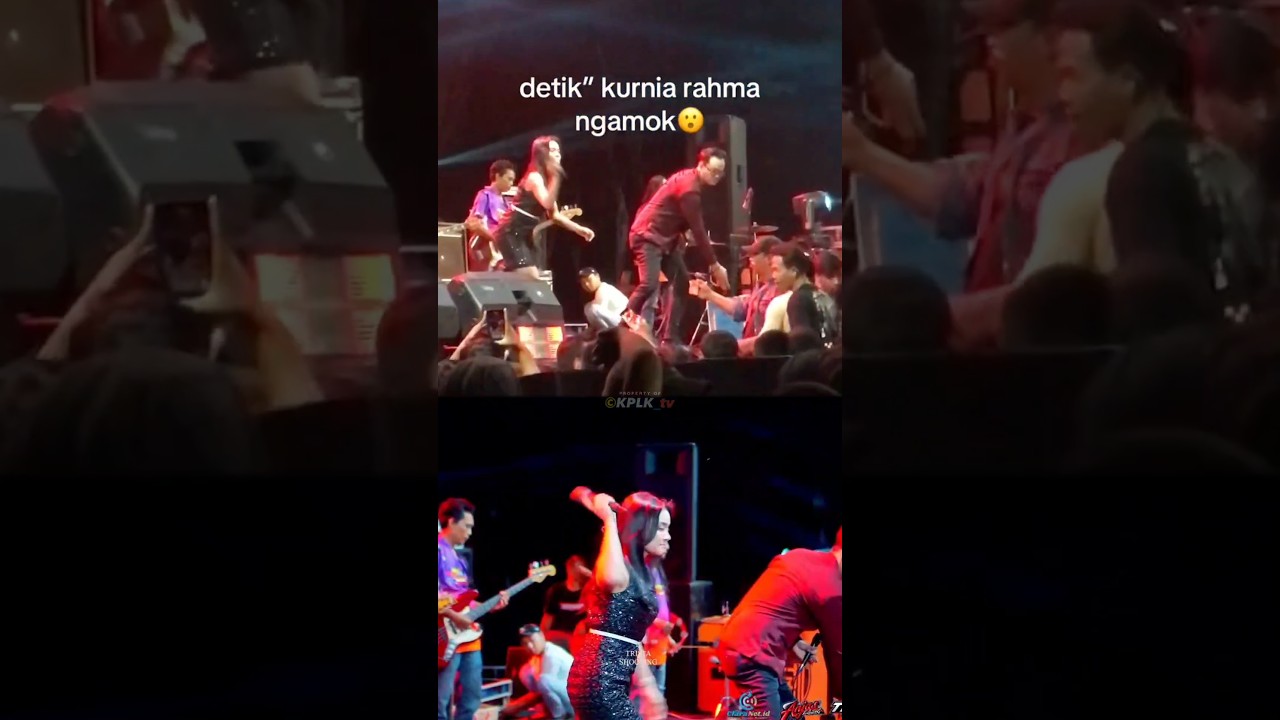 Momen Penyanyi Disiram Air