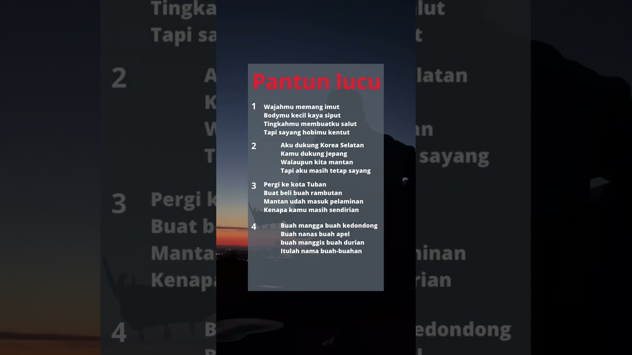 Pantun Jenaka Lucu dan Menghibur 😄 | Bikin Ngakak dan Bahagia