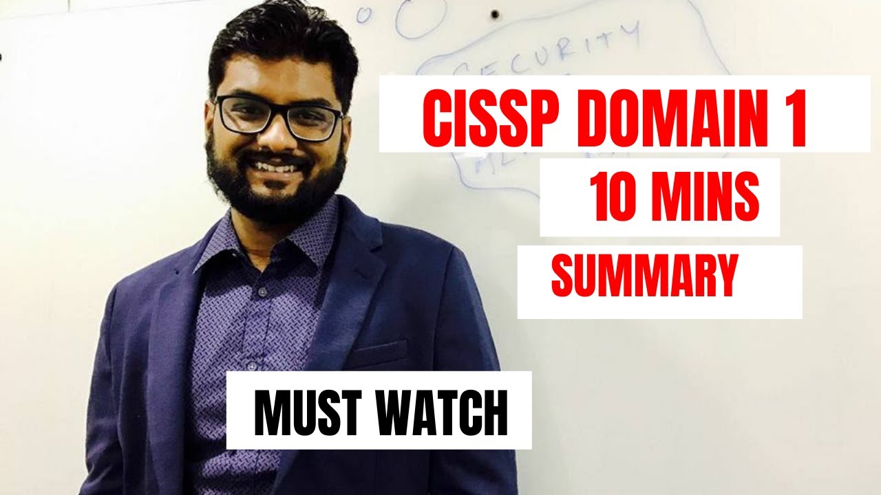 CISSP Domain 1 in 10 Minutes: Quick & Clear Overview for 2021 π