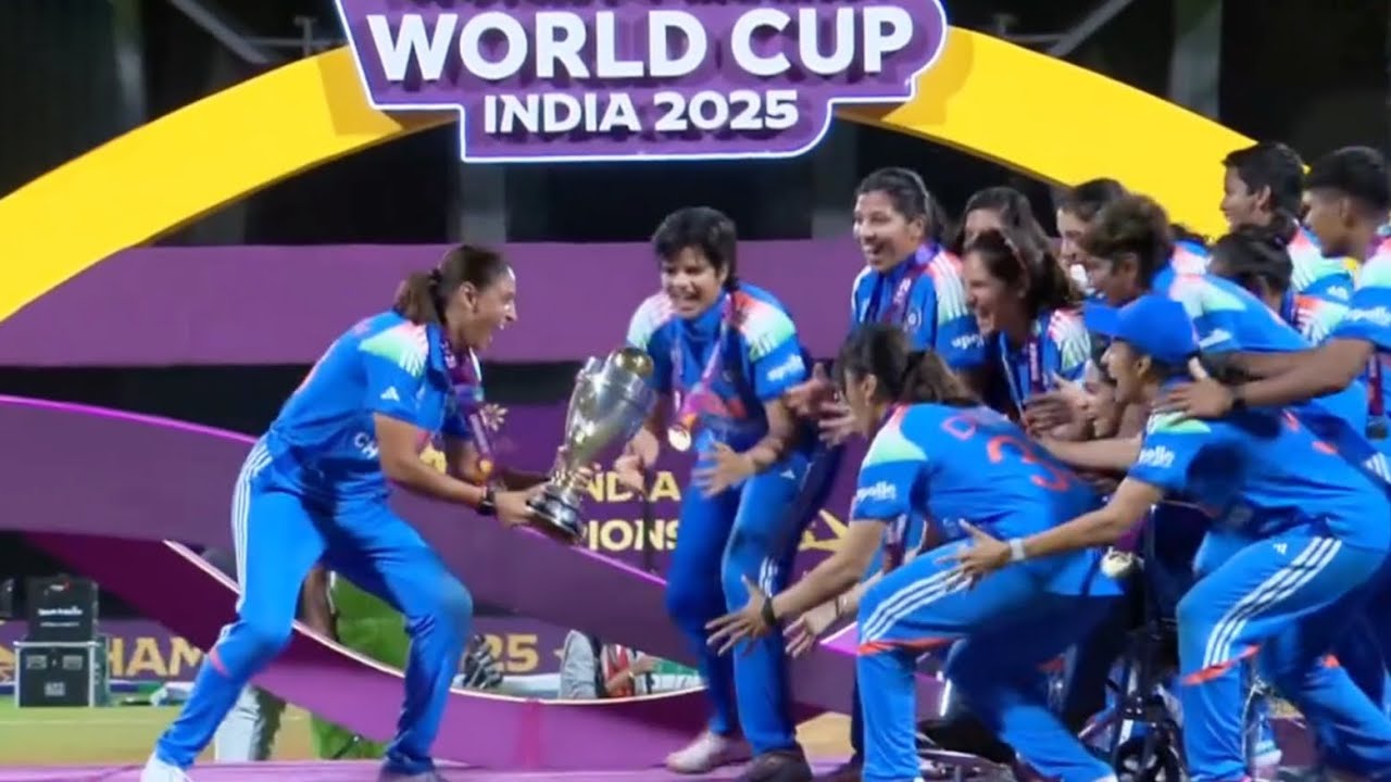 India’s Historic Win! Harmanpreet Kaur & Women's Team Celebrate First Women's World Cup Victory 🏆