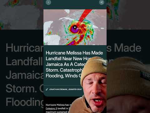🚨Breaking news 🚨 CATEGORY 5 hurricane Melissa making landfall