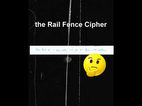 Rail Fence Cipher #wonkeyjase #secret #code
