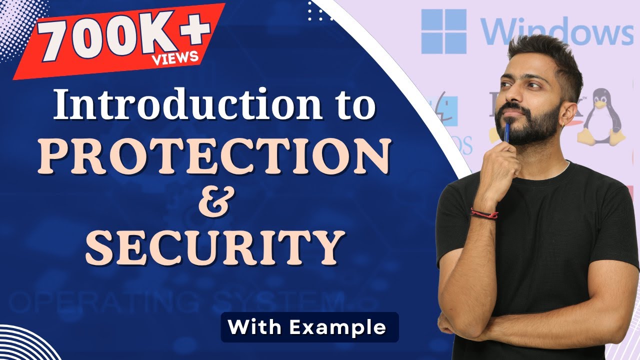 Lec-8: Essential OS Security & Protection Concepts Explained 🔒 | Complete Operating System Playlist