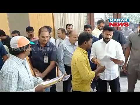 Telangana CM Revanth Reddy Interacts With People At The 'Praja Darbar' Conducted In Hyderabad