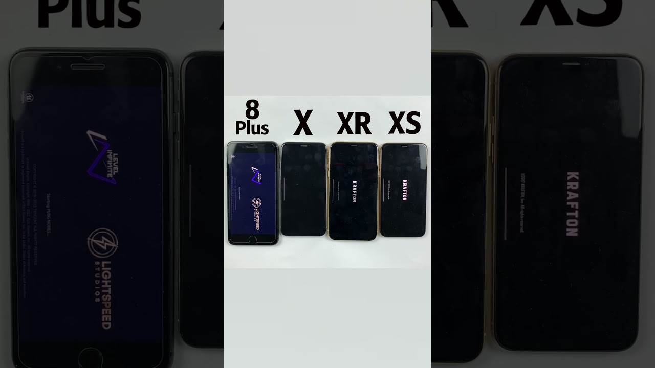 iPhone 8 Plus vs X, XR, XS: PUBG Test 2023 🎮