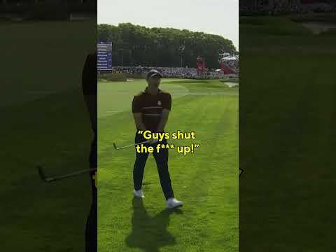 Rory McIlroy Addresses the Crowd at Ryder Cup