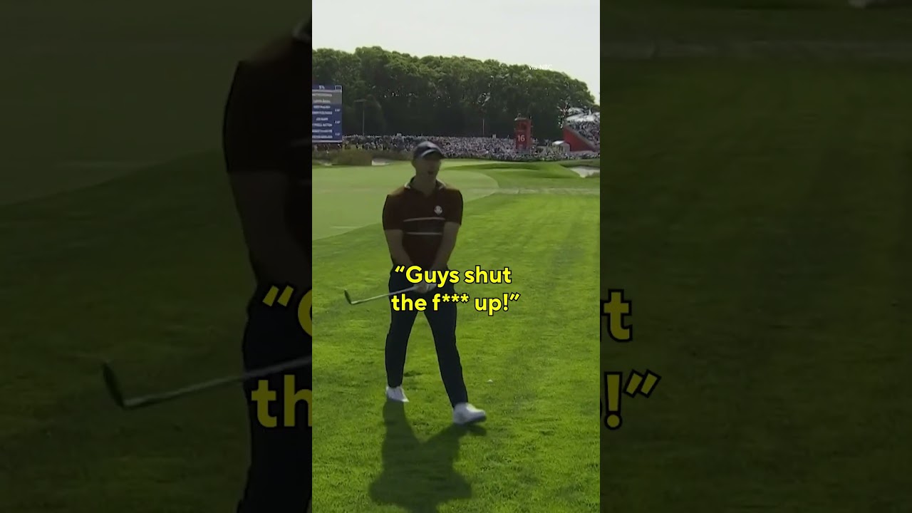 Rory McIlroy Addresses the Crowd at Ryder Cup