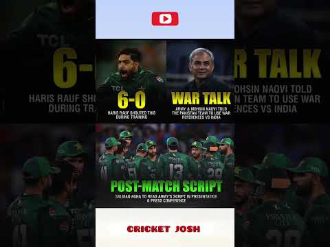 POST-MATCH SCRIPT SALMAN AGHA TO READ ARMY'S SCRIPT IN PRESENTATION & PRESS CONFERENCE ππ¦ #cricket