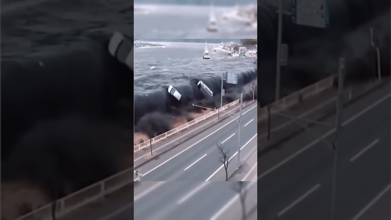 Historic 2011 Japanese Tsunami Captured Footage