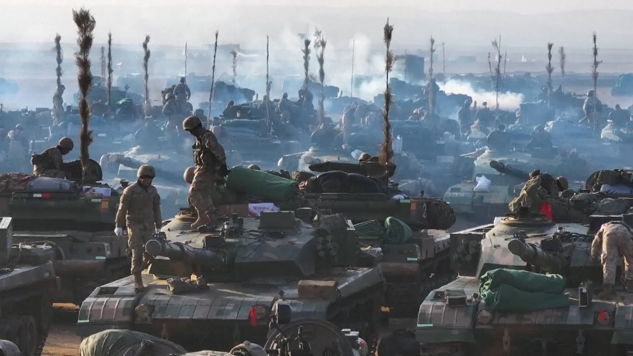 PLA Ground Force Performs Live-Fire Drill with Drones & Robots 🚀