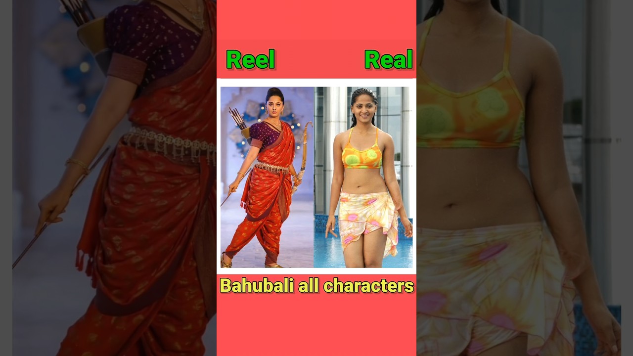 Bahubali Characters: Reel vs Real 🎬