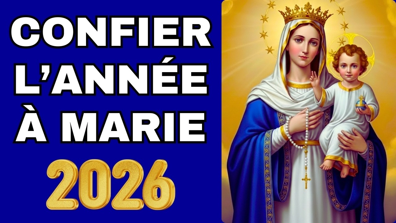 🙏 Confiez l’Année 2026 à la Vierge Marie | Prière Catholique Chrétienne