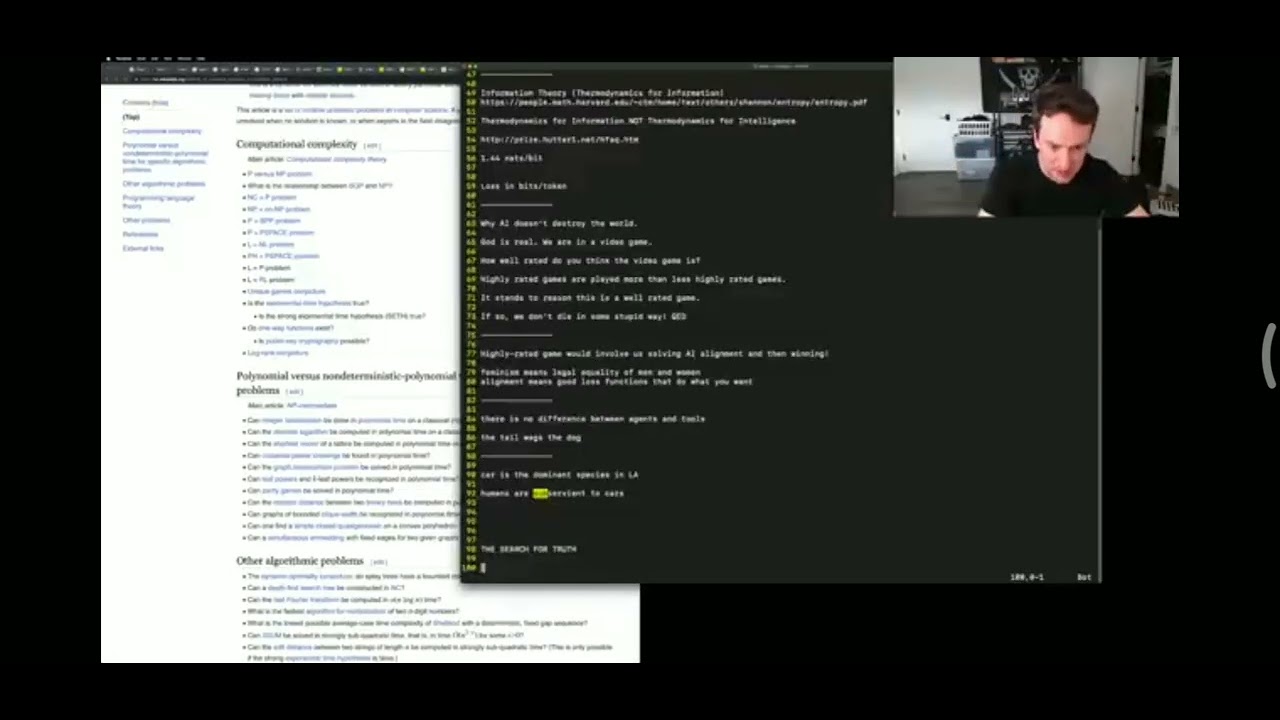 George Hotz on Information Theory, Entropy, and Complexity Theory