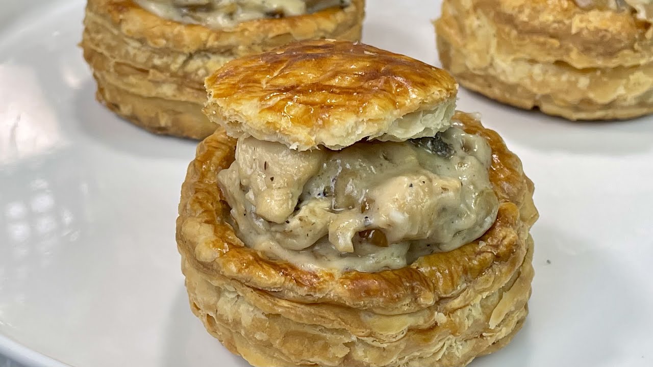 Bouchées à la Reine au Poulet et Champignons 🍄