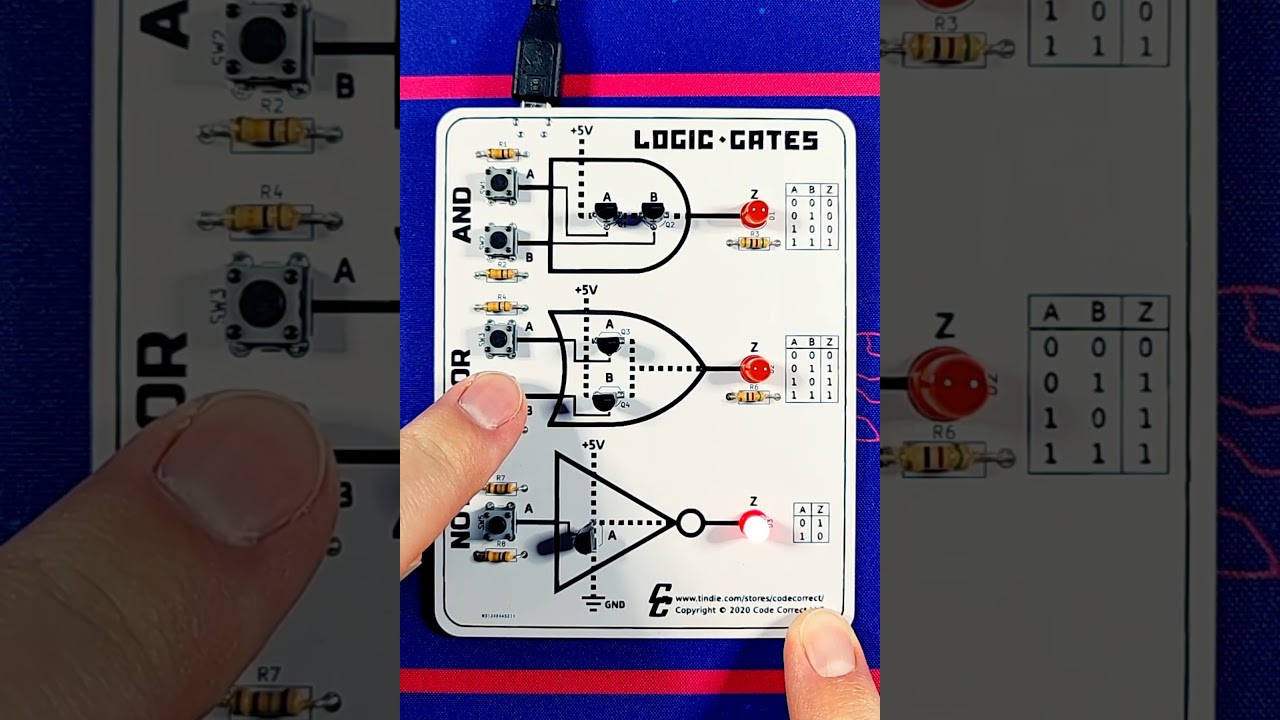 Build & Understand Logic Gates with Transistor Demo Kit 🧠