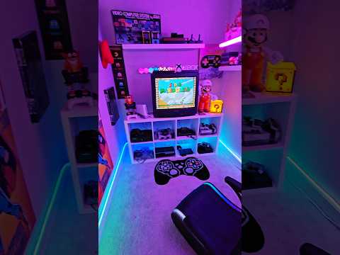 My closet turned into a retro setup #gaming #retrogaming #retro #gamingroom