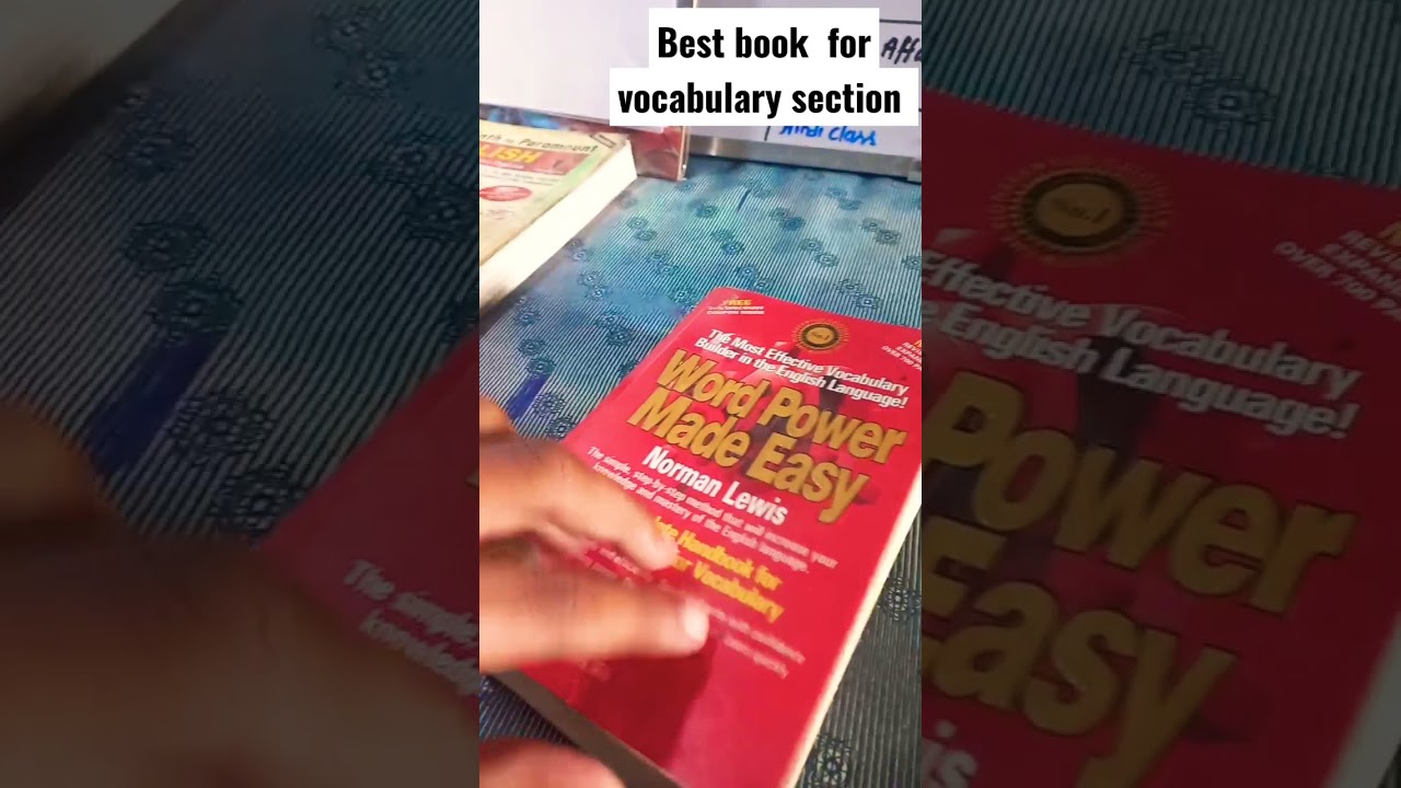Recommended Book for Vocabulary and Reading Preparation: Word Power Made Easy by Norman Lewis