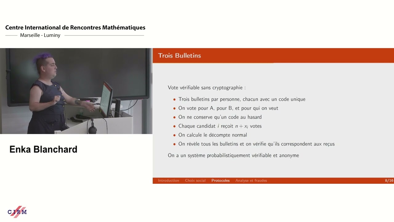 Enka Blanchard : Mathématiques électorales