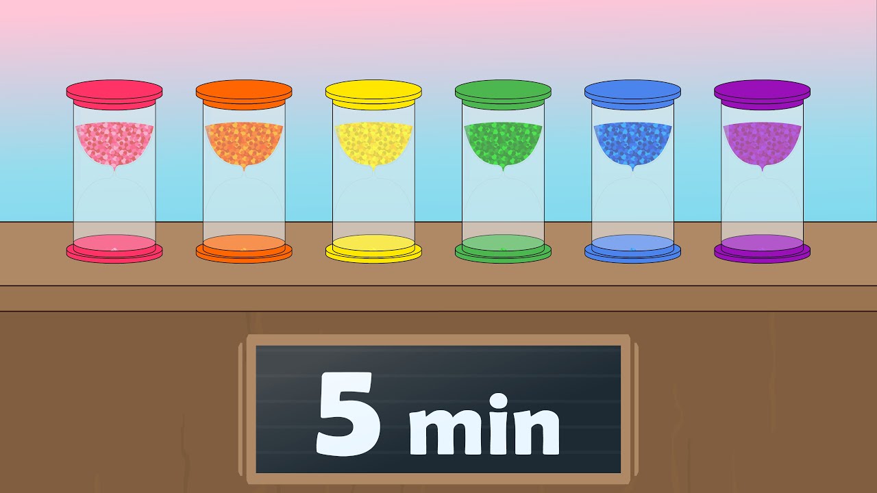 5-Minute Rainbow Sand Timer for Deep Relaxation 🕒