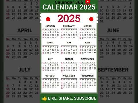 2025 calendar - Calendar of the year 2025 -  2025 calendar with holidays📅 Calendar 365 📅