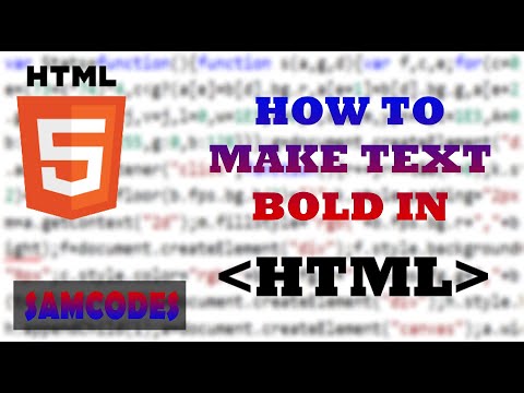 How to Make Text Bold in HTML