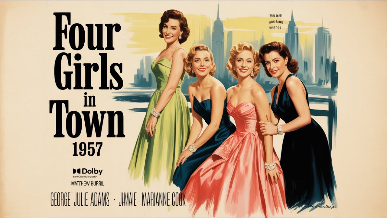 Four Girls In Town (1957) – Drama with George Nader & Julie Adams