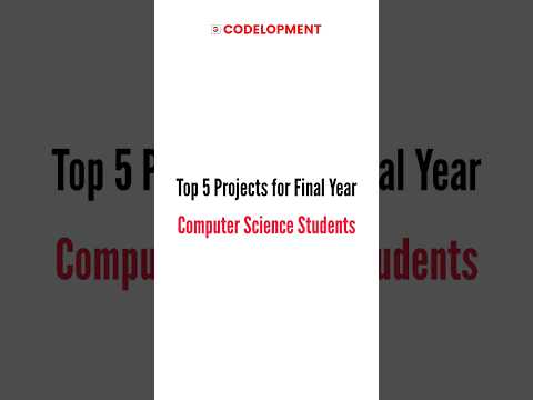 Top 5 Projects For Final Year Computer Science Students #cseprojects #viralshorts #computerscience