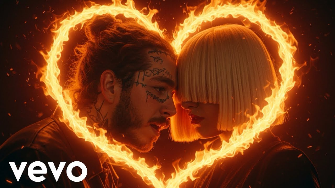 “Love Hurts” – Post Malone × Sia | Emotional Lyrics Video