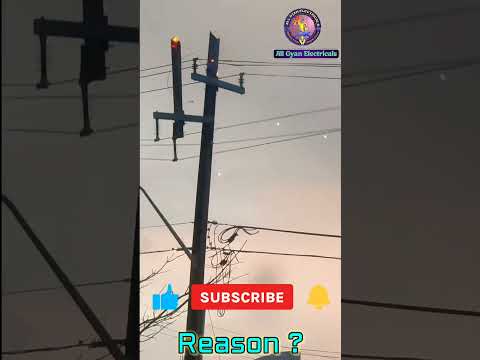 Electric Pole damaged @AllGyanElectrical #viral #lifehacks