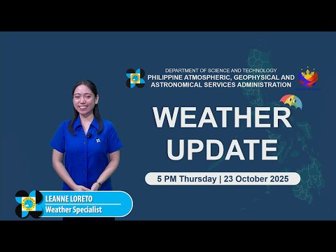 Public Weather Forecast issued at 5 PM | October 23, 2025 - Thursday
