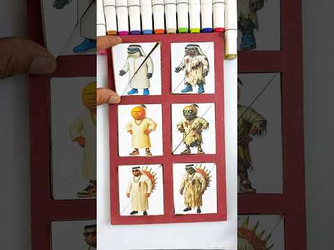 Spaghetti Boom Boom - Italian Brainrot Arabic Version - Simple vs Horror Cardboard Puzzle #brainrot