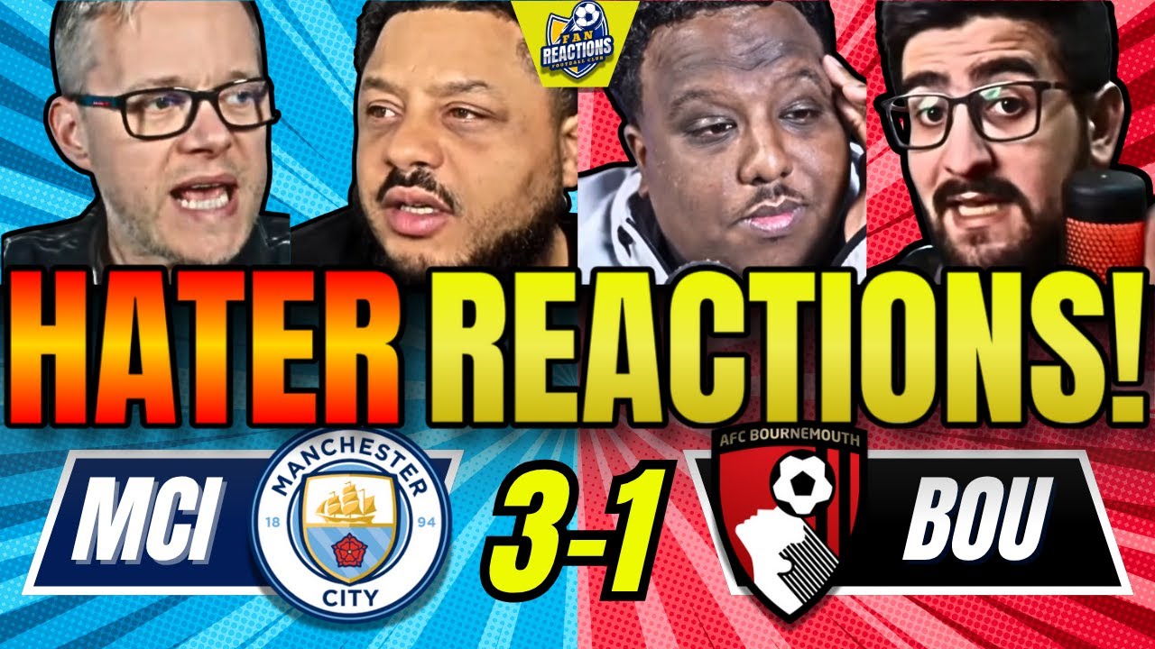 Man City Dominates Bournemouth 3-1: Rivals & Haters React! ⚽️