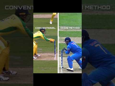 Traditional Wicketkeeping vs DhoniтАЩs Style тАУ Which is Better? ЁЯздЁЯФе #Cricket