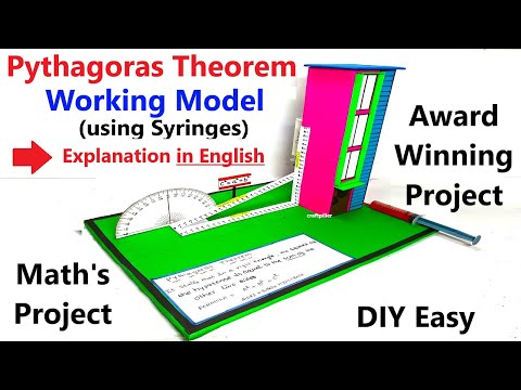 pythagoras theorem working model maths project using syringes explanation in english - craftpiller