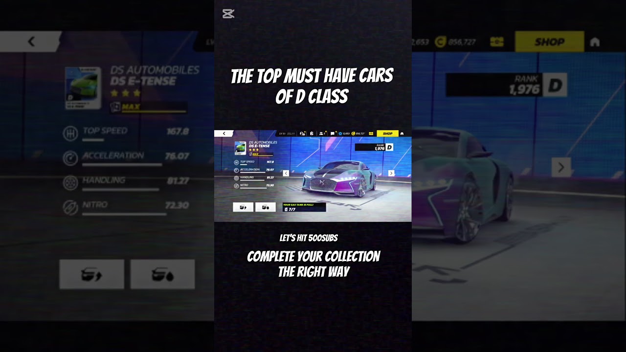 Top D Class Cars in Asphalt Legends 🚗