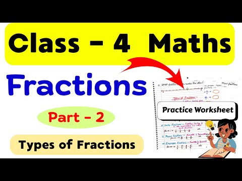 Class 4 Fractions Worksheet | Maths Worksheet for Class 4 | Class 4 Maths Syllabus | Class 4th Maths