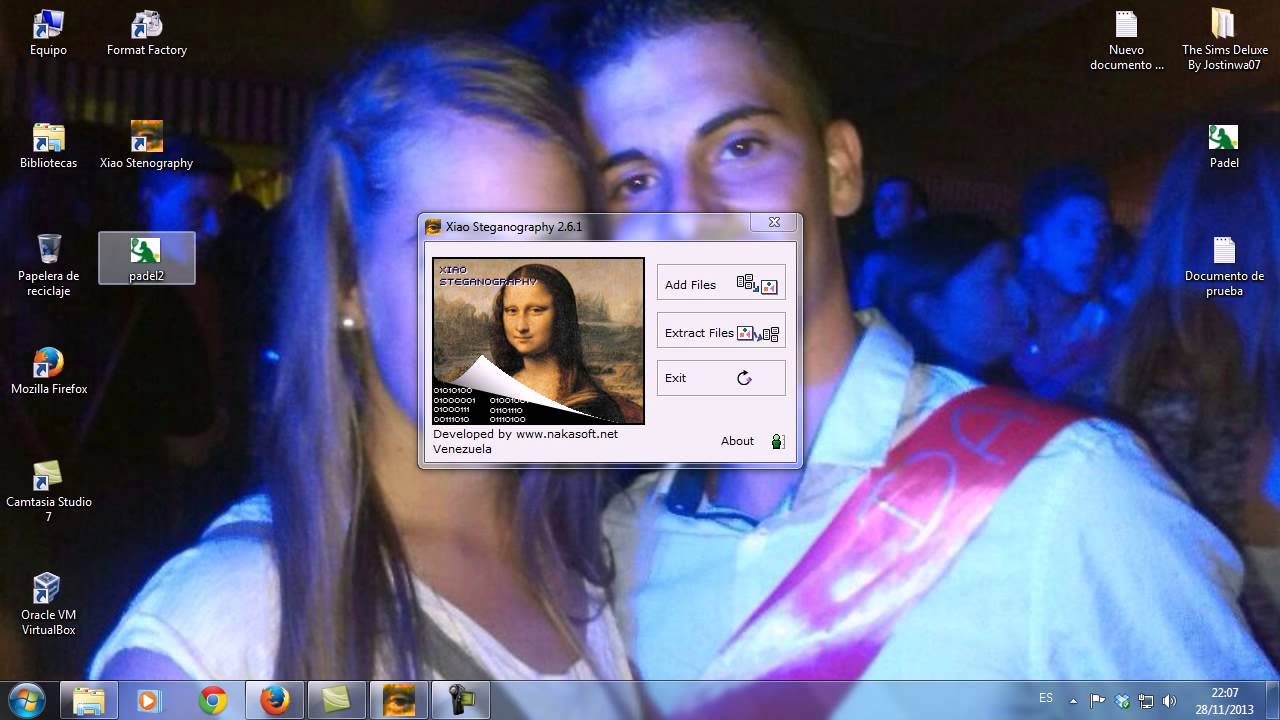 Cómo usar XIAO para ocultar archivos tras una imagen