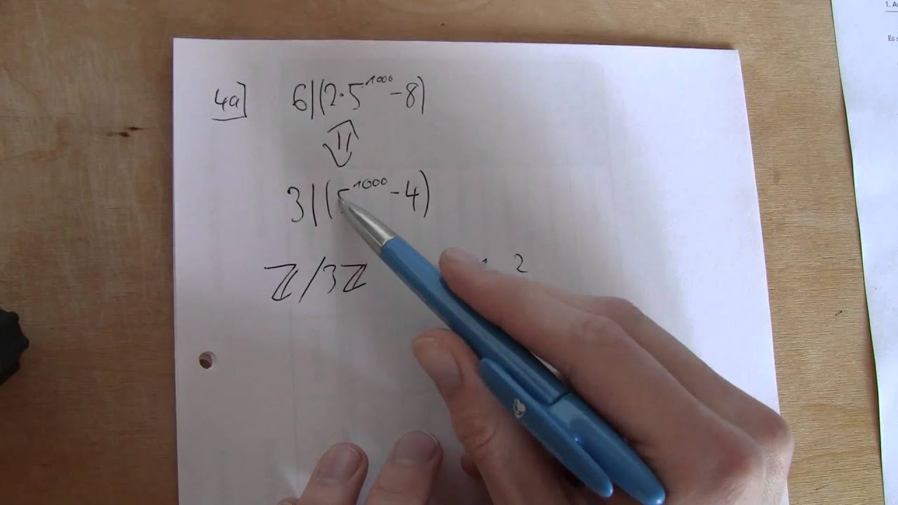 Mathematik-Klausur für Informatiker – Aufgabe 4