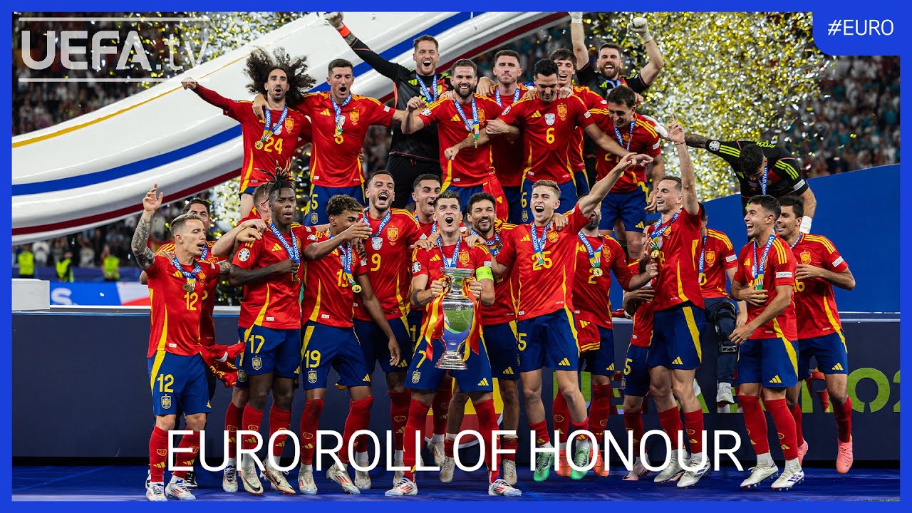EURO Roll of Honour: Spain, Italy, Portugal 🏆