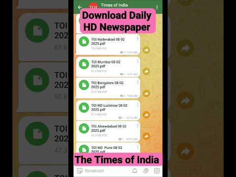 times of india newspaper download pdf | the times of india epaper daily pdf