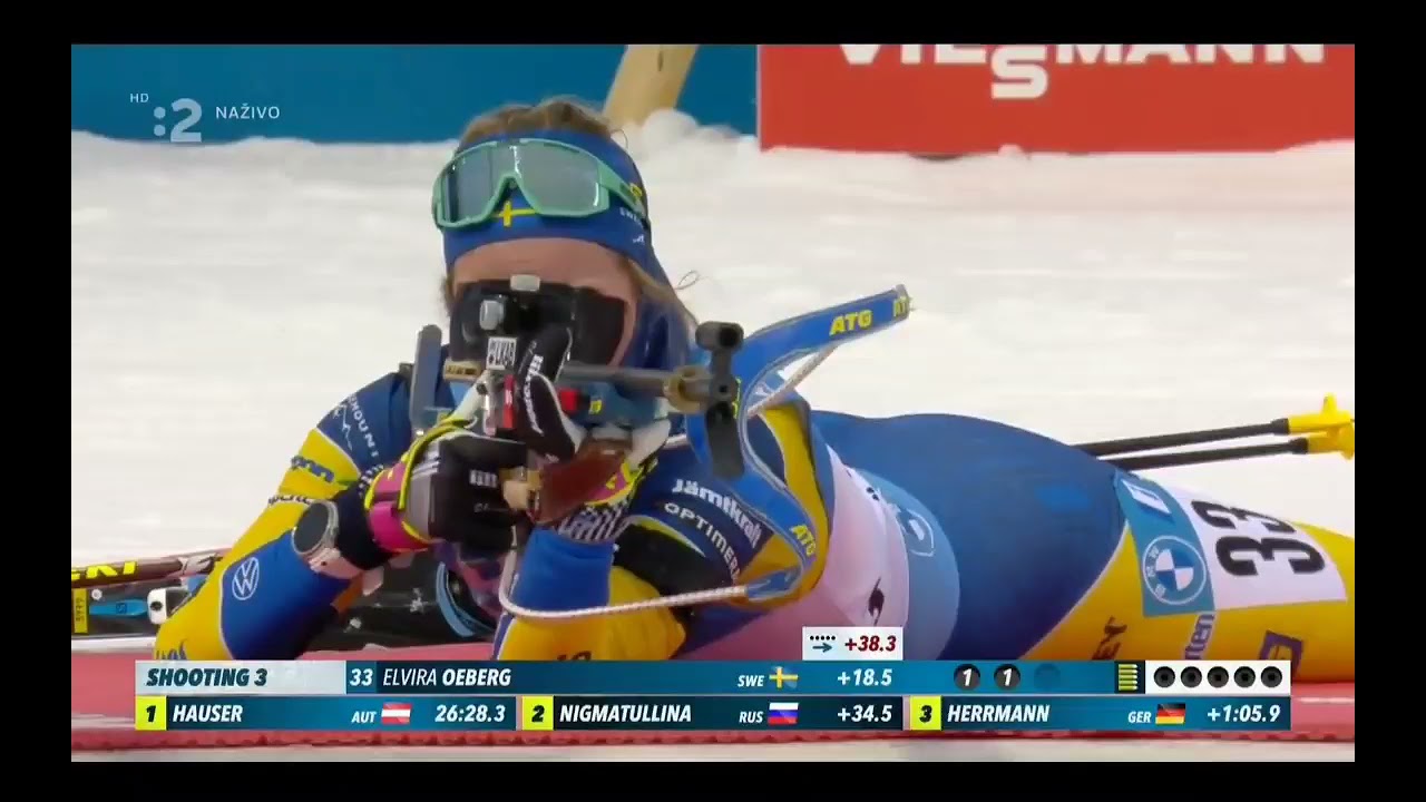 Elvira Oeberg's Impressive Biathlon Performance 🏅