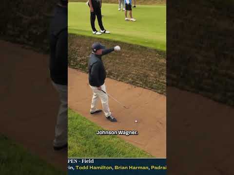 Wyndham Clark tries broadcasting with Johnson Wagner 🤣