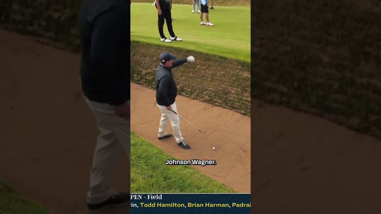 Hilarious Golf Moment: Wyndham Clark Attempts to Call Johnson Wagner’s Shot from the Bunker 😂