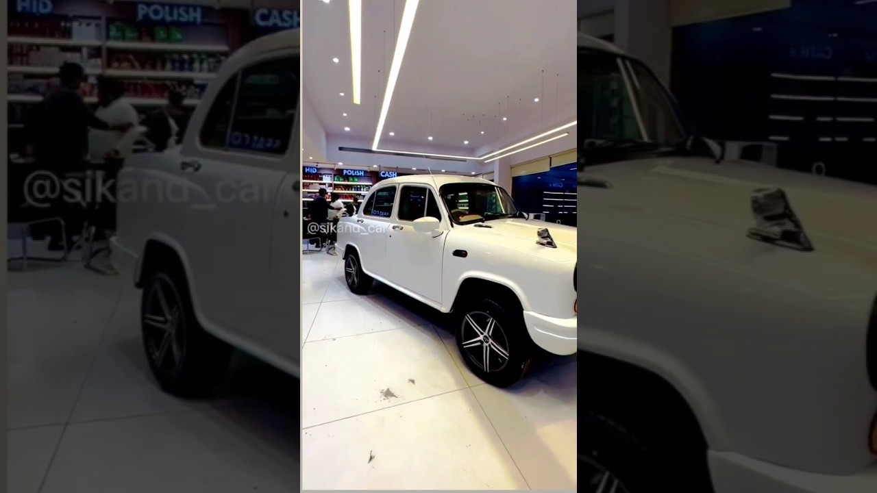 Fully Modified Ambassador Car with Black Alloy Wheels 🚗