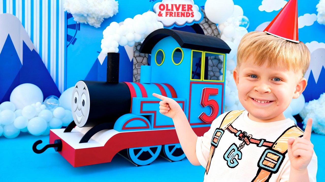 Oliver 5 Tuổi | Tiệc Sinh nhật Thomas and Friends Cực Vui Nhộn