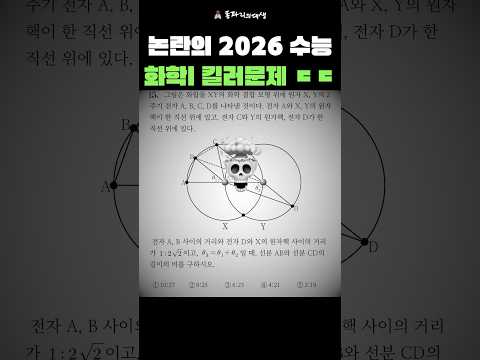 논란의 2026 수능 화I 킬러문항;; (인강강사 반응 ㄷㄷ)
