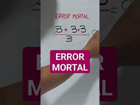 Error mortal #matematica #math #video #youtubeshorts #shortsviral #viral