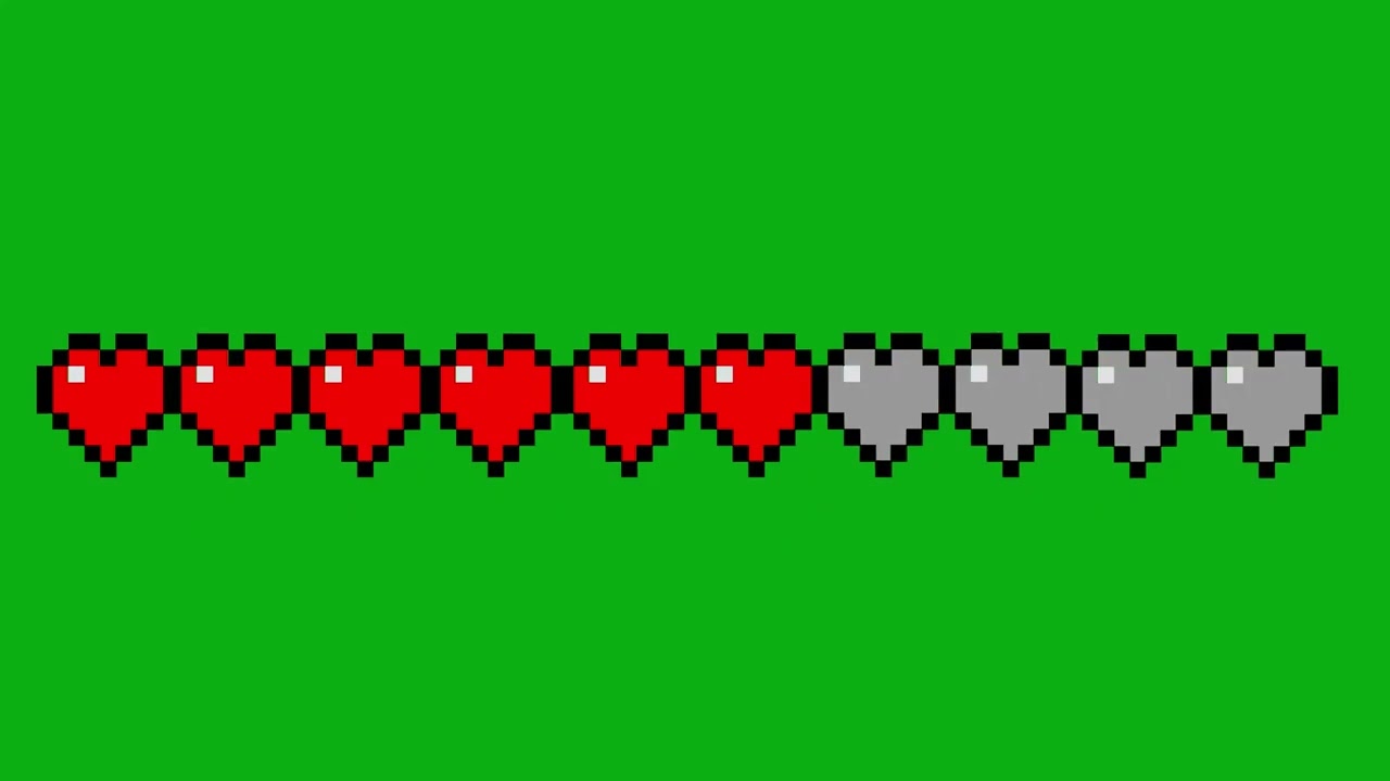 Minecraft Health Bar Green Screen Overlay ๐ฎ