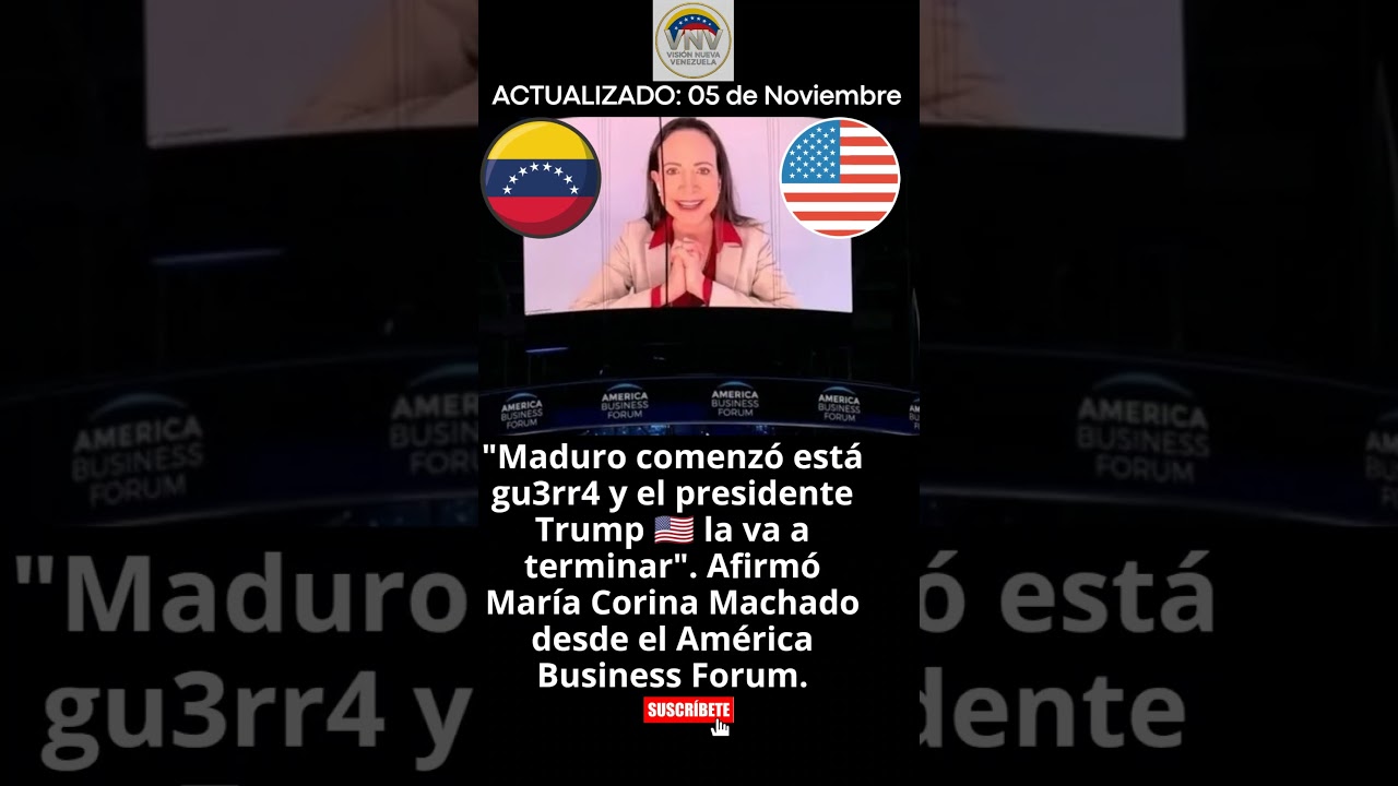 María Corina Machado Impacta en el America Business Forum 2025 🇻🇪